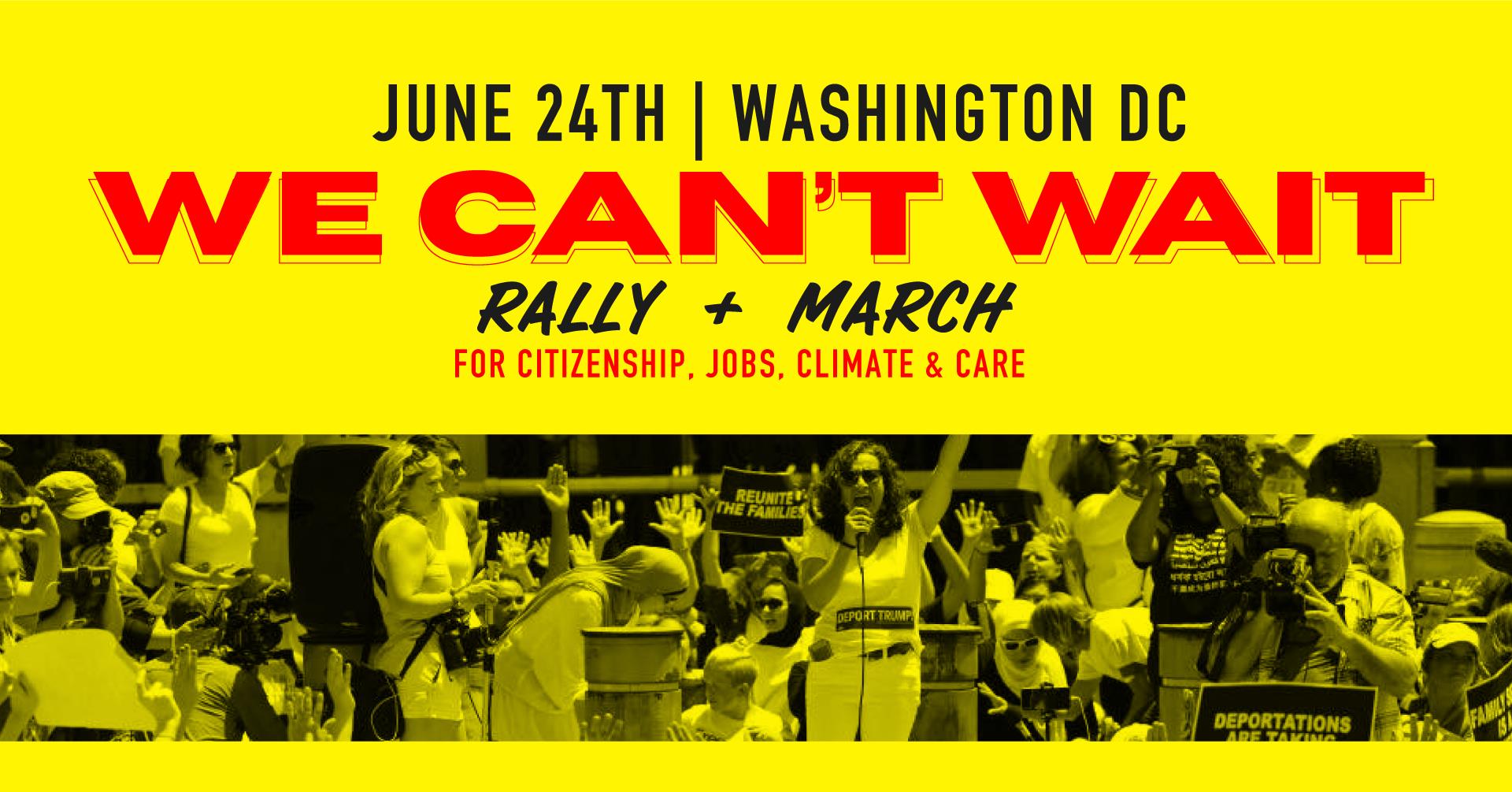 Únase a la acción #WeCantWait del 24 de junio