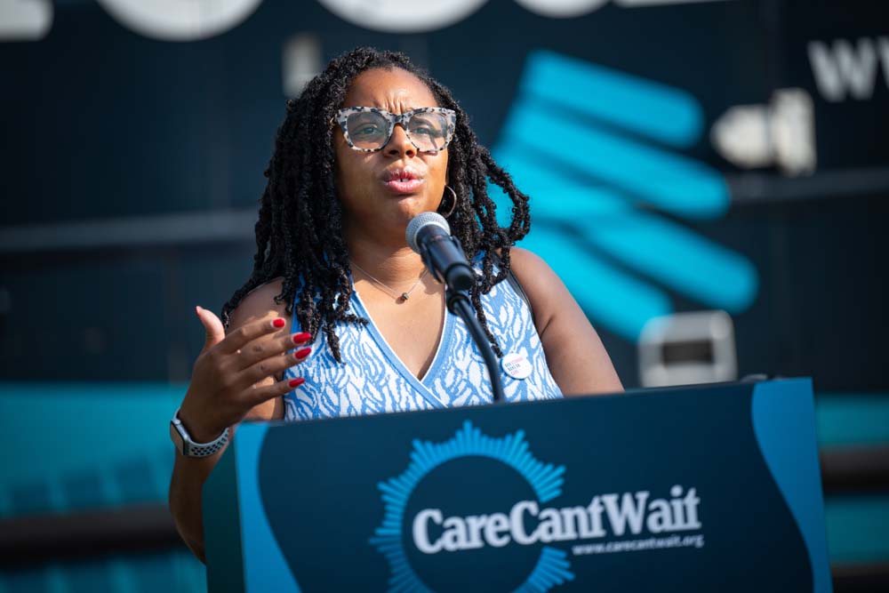 Care Can't Wait Bus Tour 2024 - Grand Rapids, Michigan. Photo credit: @MovementPhotographer