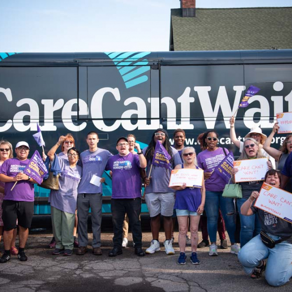 Care Can't Wait Bus Tour 2024 - Grand Rapids, Michigan. Photo credit: @MovementPhotographer