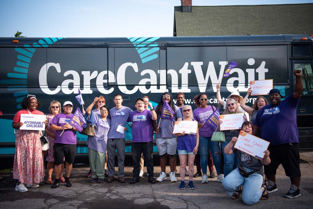 Care Can't Wait Bus Tour 2024 - Grand Rapids, Michigan. Photo credit: @MovementPhotographer