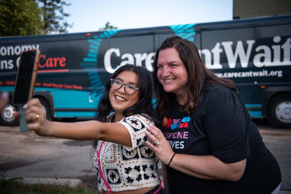 Care Can't Wait Bus Tour 2024 - Grand Rapids, Michigan. Photo credit: @MovementPhotographer