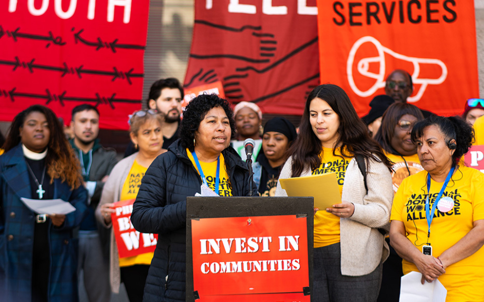 Fighting for a fully funded city budget, particularly for the Office of Worker Protections
