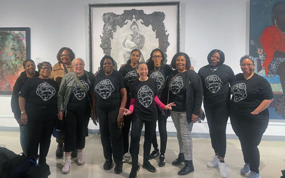 Our We Dream in Black Philly affinity group trip to the African American Museum